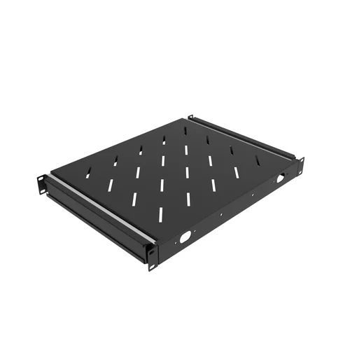 Полка выдвижная для шкафов глубиной 600мм, (глубина полки 350мм) распределенная нагрузка 20кг, цвет-черный (SNR-SHELF-06035-20BS)