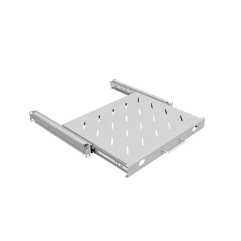 Полка выдвижная для шкафов глубиной 600мм, (глубина полки 350мм) распределенная нагрузка 20кг, цвет-серый (SNR-SHELF-06035-20GS)