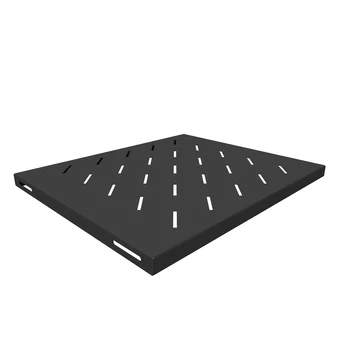 Полка стационарная для шкафов глубиной 600мм, (глубина полки 400мм) распределенная нагрузка 20кг, цвет-черный (SNR-SHELF-06040-20B)