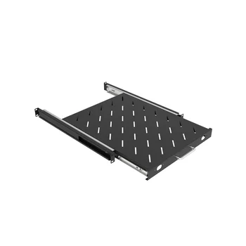 Полка выдвижная для шкафов глубиной от 800 до 1000мм (глубина полки 550мм), распределенная нагрузка 20кг, цвет-черный