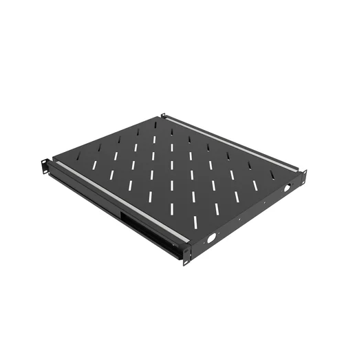 Полка выдвижная для шкафов глубиной от 800 до 1000мм (глубина полки 550мм), распределенная нагрузка 20кг, цвет-черный