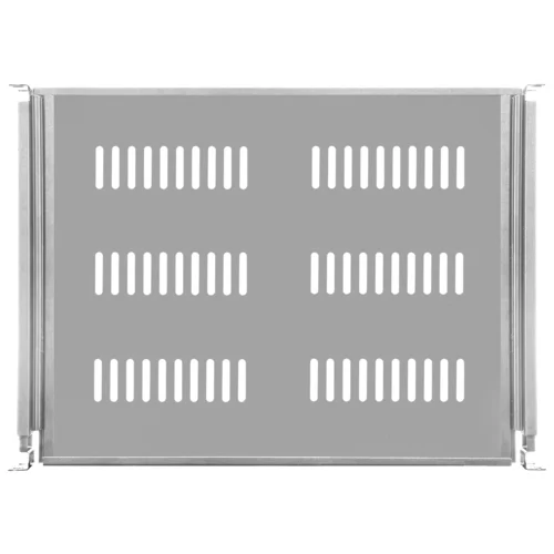 Полка выдвижная для шкафов глубиной от 800 до 1000мм (глубина полки 550мм), распределенная нагрузка 20кг, цвет-серый