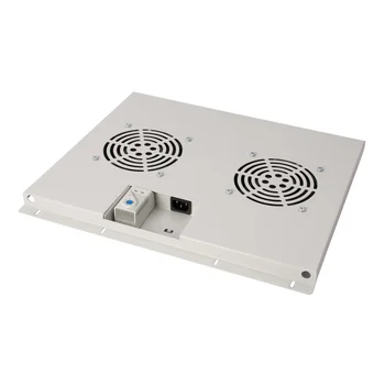 Блок вентиляторов для шкафов TFC глубиной 600мм, 2 вентилятора с терморегулятором, серый