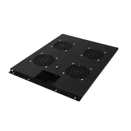 Блок вентиляторов для шкафов TFC глубиной 800мм, 4 вентилятора, черный