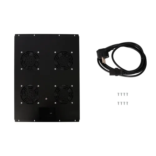 Блок вентиляторов для шкафов TFC глубиной 800мм, 4 вентилятора, черный