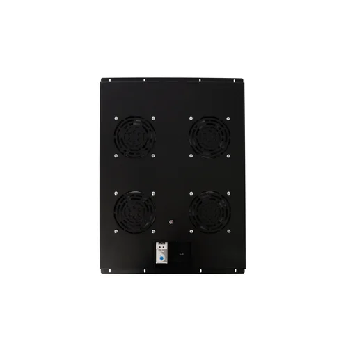 Блок вентиляторов для шкафов TFC глубиной 960мм, 4 вентилятора с терморегулятором, черный