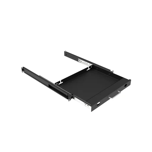 Полка 19" глубиной 350мм для клавиатуры, цвет черный