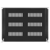 Полка выдвижная для шкафов 19" глубиной 600мм, черная (470*350*48)