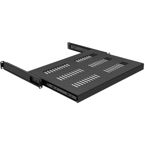 Полка выдвижная для шкафов 19" глубиной 960мм, черная (470*710*48)