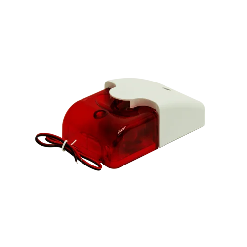Звуковой и световой сигнализатор, сирена 110дб, красный