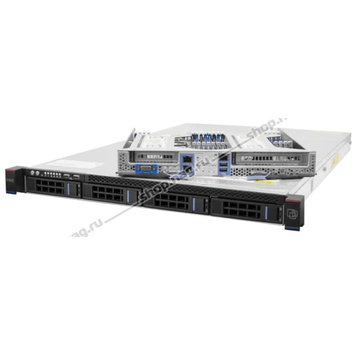 Серверная платформа SNR-SR1204R, 1U, E5-2600v4, DDR4, 4xHDD, резервируемый БП