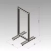 Стойка монтажная однорамная 24U 1230x530x600мм