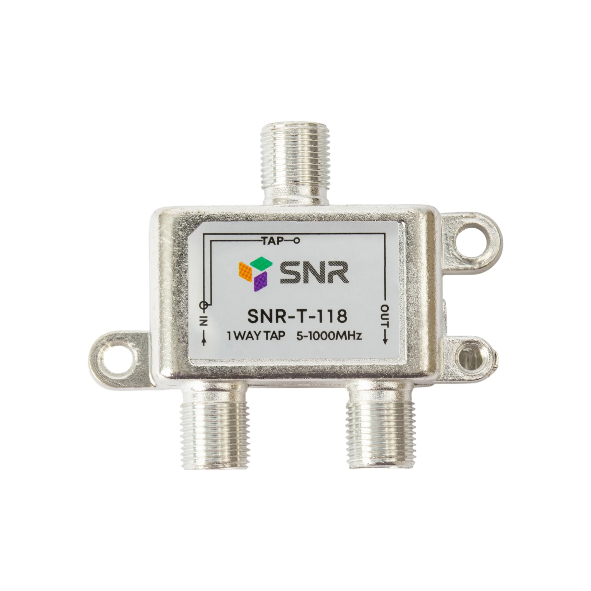 Ответвитель абонентский SNR-T-118 на 1 отвод вносимое затухание IN-TAP 18dB.