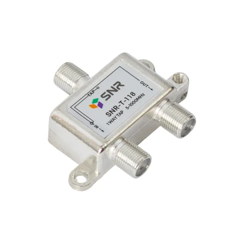 Ответвитель абонентский SNR-T-118 на 1 отвод вносимое затухание IN-TAP 18dB.