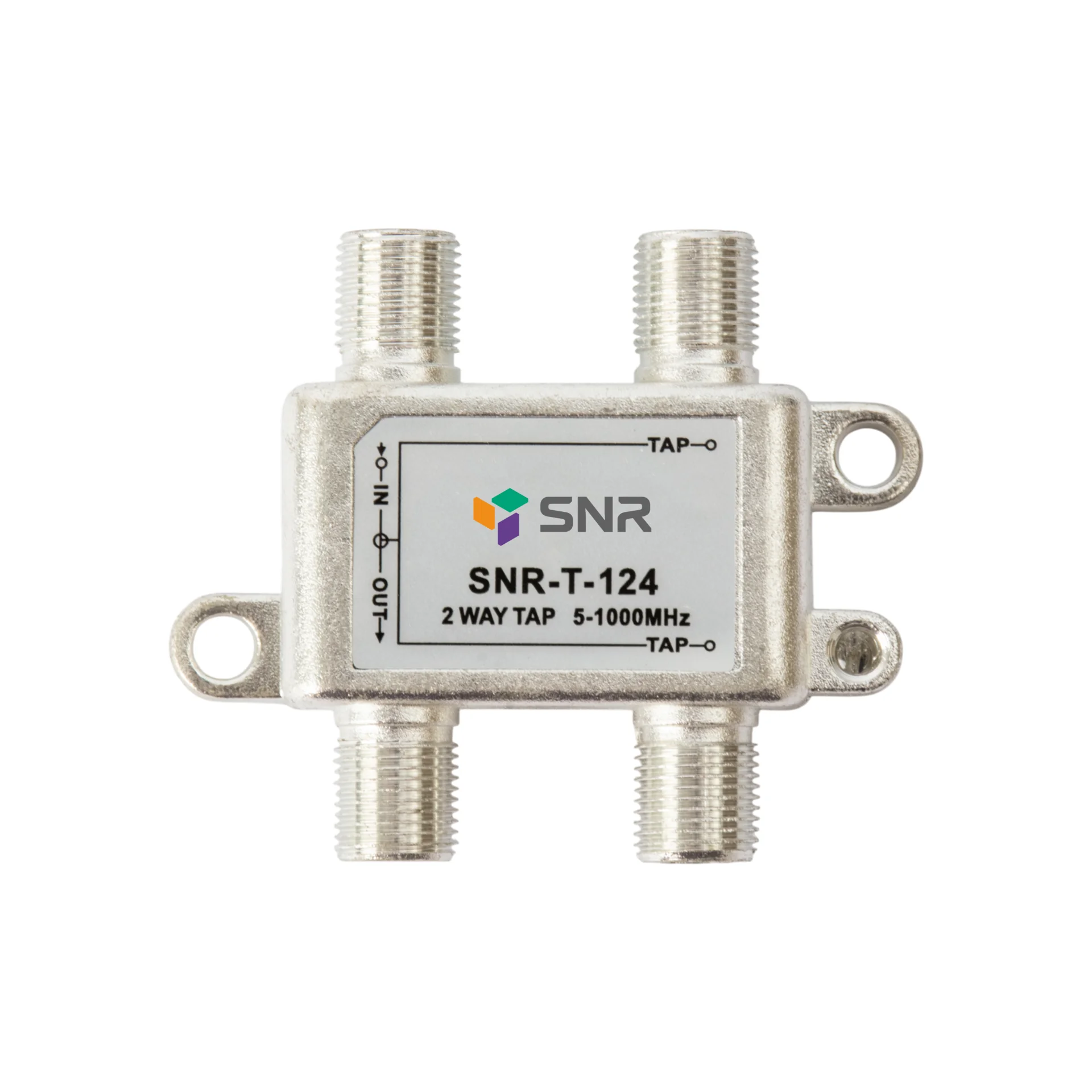 Ответвитель абонентский SNR-T-124, на 1 отвод вносимое затухание IN-TAP 24dB.