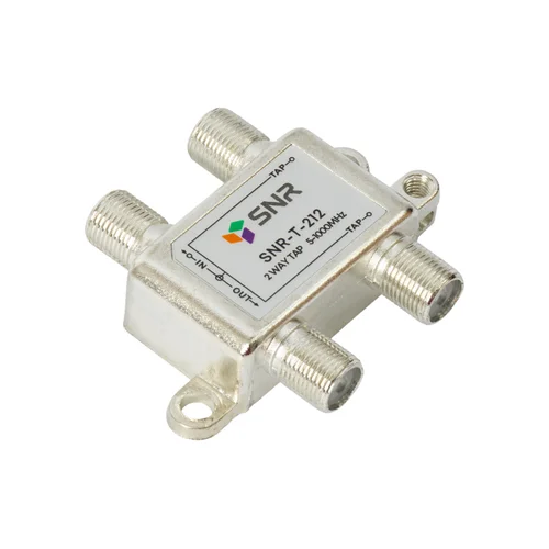 Ответвитель абонентский SNR-T-212 на 2 отвода, вносимое затухание IN-TAP 12dB.