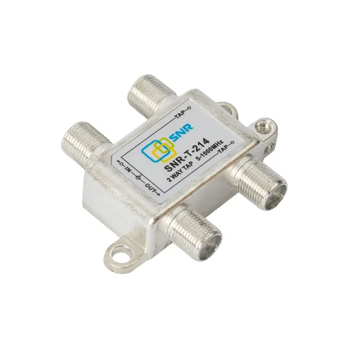 Ответвитель абонентский SNR-T-214 на 2 отвода, вносимое затухание IN-TAP 14dB.