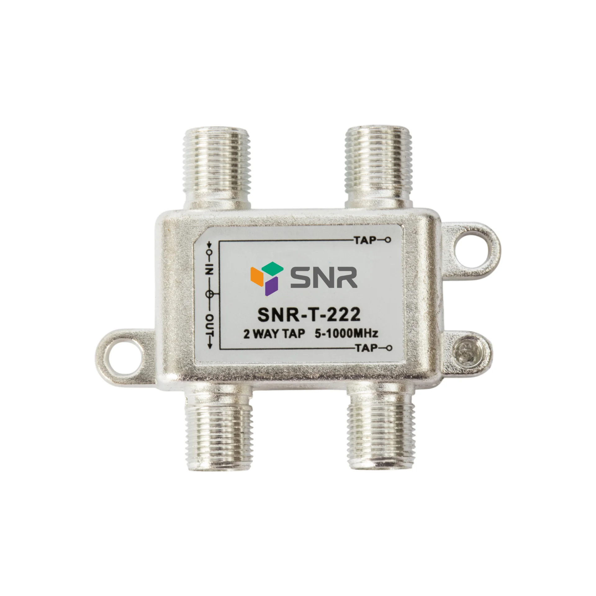 Ответвитель абонентский SNR-T-222 на 2 отвода, вносимое затухание IN-TAP 22dB.