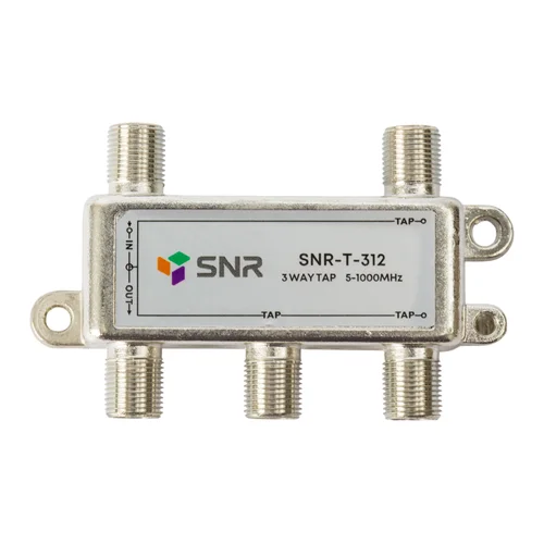 Ответвитель абонентский SNR-T-312 на 3 отвода, вносимое затухание IN-TAP 12dB.