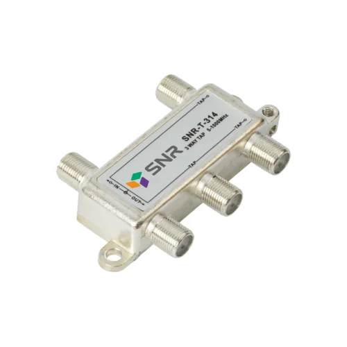 Ответвитель абонентский SNR-T-314 на 3 отвода, вносимое затухание IN-TAP 14dB.