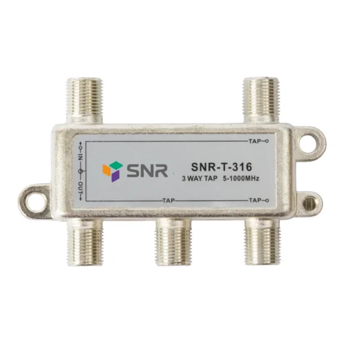 Ответвитель абонентский SNR-T-316, на 3 отвода, вносимое затухание IN-TAP 16dB.