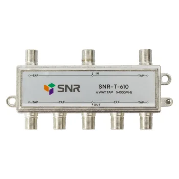 Делитель абонентский SNR-T-610, на 6 отводов, вносимое затухание IN-TAP 10dB.