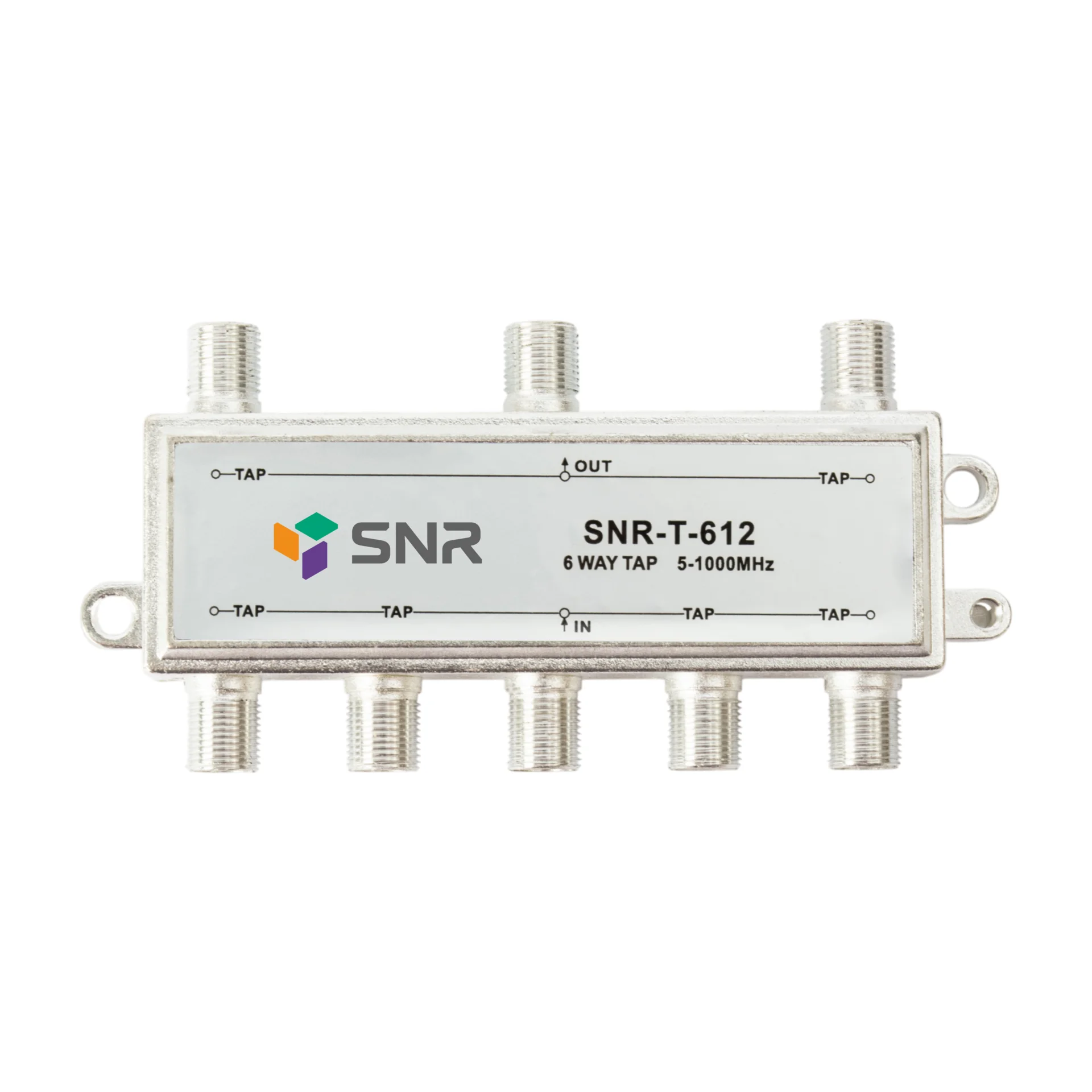 Ответвитель абонентский SNR-T-612, на 6 отводов, вносимое затухание IN-TAP 12dB.