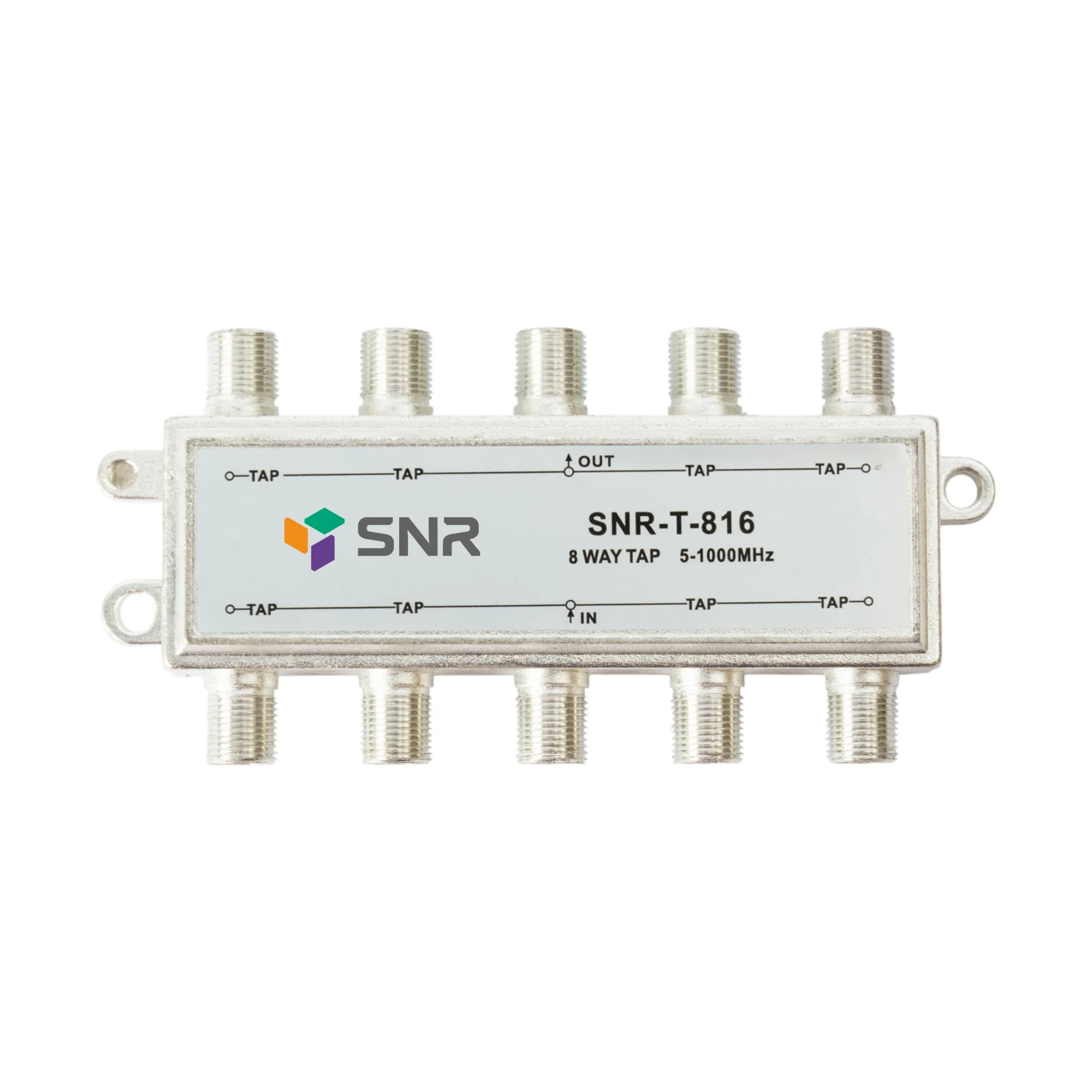 Ответвитель абонентский SNR-T-816 на 8 отводов, вносимое затухание IN-TAP 16dB.