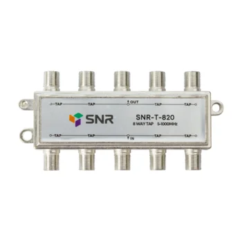 Ответвитель абонентский SNR-T-820 на 8 отводов, вносимое затухание IN-TAP 20dB.