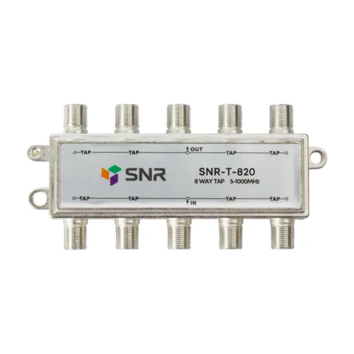 Ответвитель абонентский SNR-T-820 на 8 отводов, вносимое затухание IN-TAP 20dB.