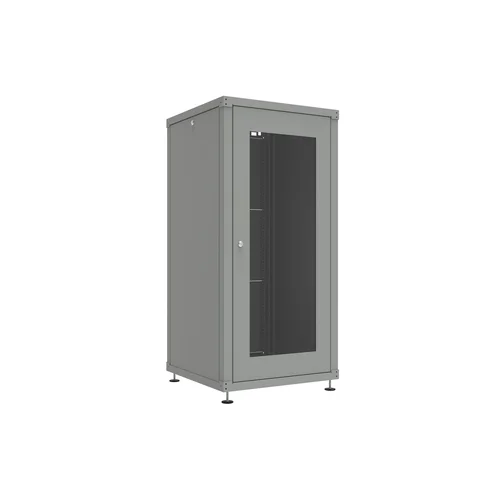 Шкаф телекоммуникационный напольный 27U 600x600мм, серия TFC, укомплектованный (SNR-TFC-276060-GN-G-V1)