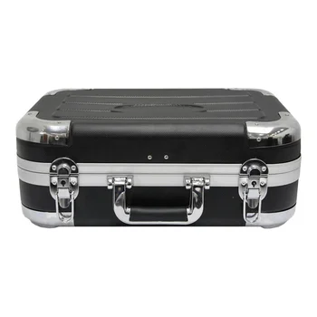 Кейс для инструментов с алюминиевым каркасом и перегородкой (черный)