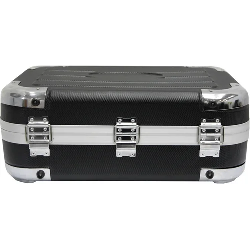 Кейс для инструментов с алюминиевым каркасом и перегородкой (черный)