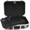 Кейс для инструментов с алюминиевым каркасом и перегородкой (черный)