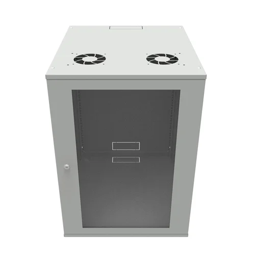 Шкаф телекоммуникационный настенный 15U, 523х600х732мм серия LITE (стеклянная дверь)