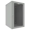 Шкаф телекоммуникационный настенный 18U, 523х600х866мм серия LITE (стеклянная дверь)