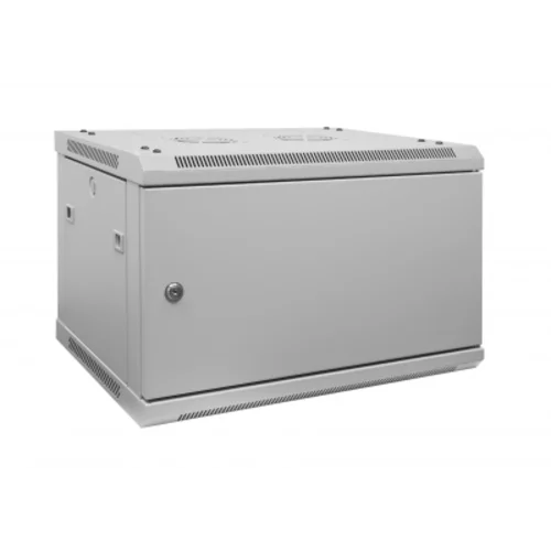 Шкаф телекоммуникационный настенный 6U, 600х450х370мм (металлическая дверь)