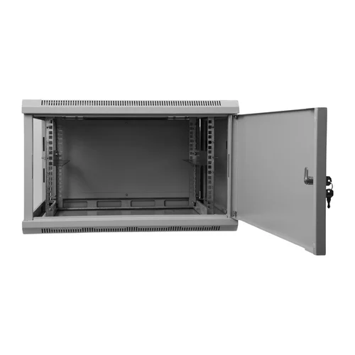 Шкаф телекоммуникационный настенный 6U, 600х450х370мм (металлическая дверь)