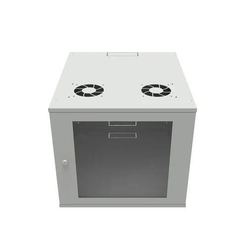 Шкаф телекоммуникационный настенный 9U, 523х600х465мм серия LITE (стеклянная дверь)