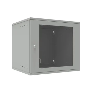 Шкаф телекоммуникационный настенный 9U, 523х450х465мм серия LITE (стеклянная дверь)