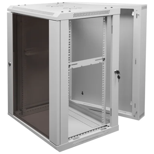 Шкаф телекоммуникационный настенный 12U, 600х550х635мм двухсекционный