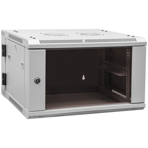 Шкаф телекоммуникационный настенный 6U, 600х550х370мм двухсекционный