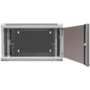 Шкаф телекоммуникационный настенный 6U, 600х550х370мм двухсекционный