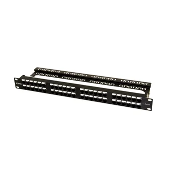 Коммутационная панель SNR, 19" неэкранированная, 1U, 48 портов, cat.5e, горизонтальная заделка