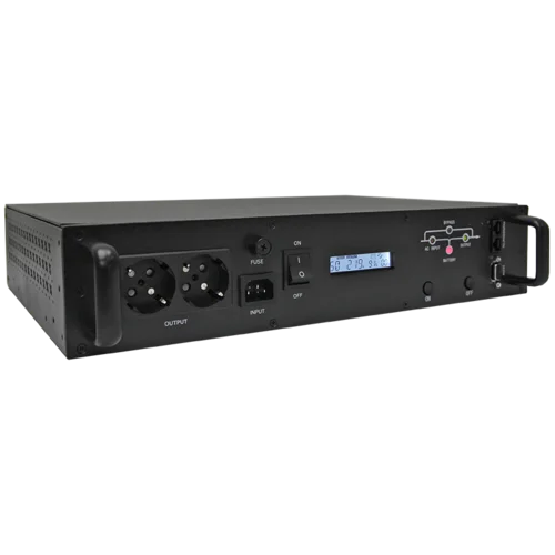 Источник бесперебойного питания Line-Interactive, 1000 VA, Rackmount LCD (чистый синус на выходе)