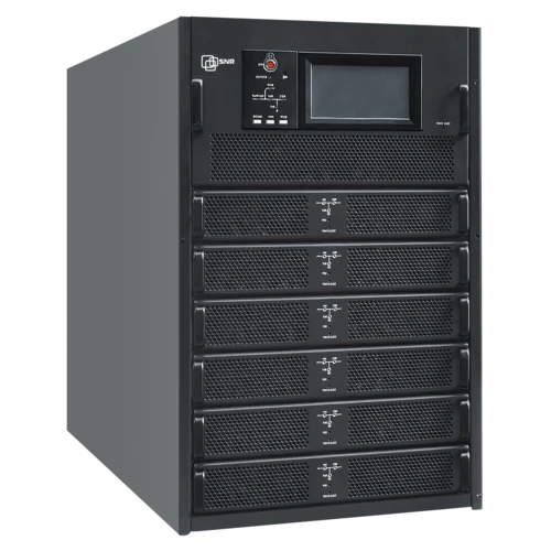 Шасси модульного источника бесперебойного питания 150 кВА/150 кВт серии СМ, 6 слотов для силовых модулей 25 кВА/25 кВт (SNR-UPS-ONRT-150-25CMX33)