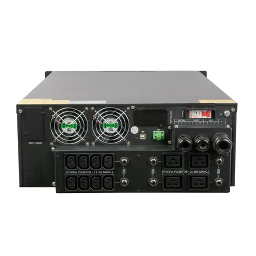 Источник бесперебойного питания онлайн SNR INTELLIGENT 6кВА/6кВт, 1ф:1ф, 192В(DC) (16x9Ач) (уценка)