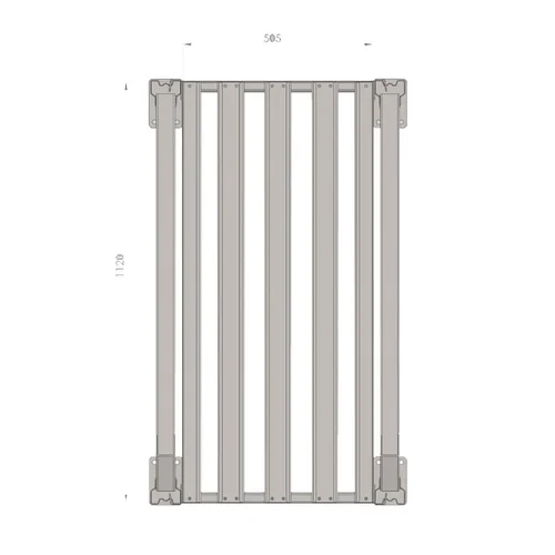 Аккумуляторный стеллаж 5 полок, 2498х686х1135мм (SNR-UPS-RACK-257012-5)