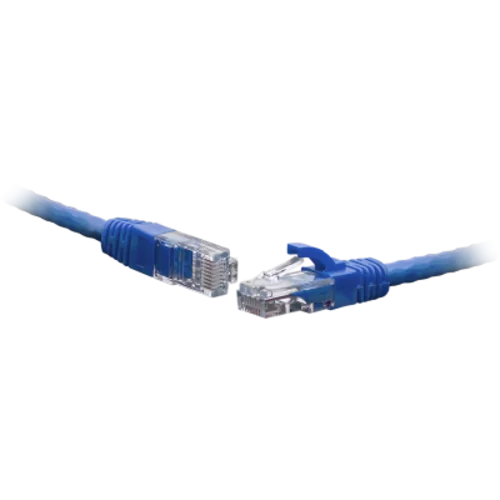 Коммутационный шнур U/UTP 4-х парный cat.5e 0.3м PVC standart синий