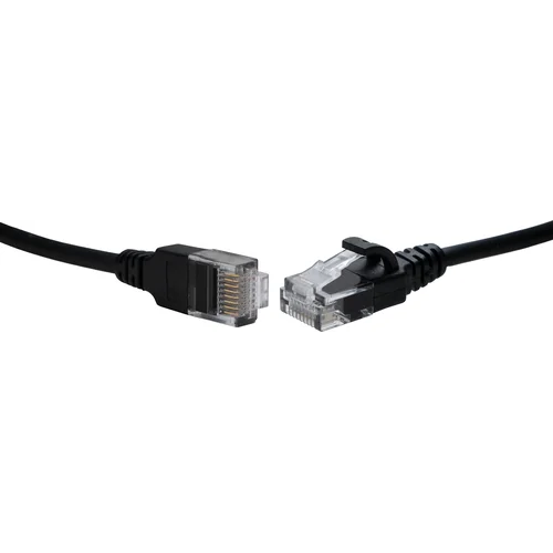 Коммутационный шнур U/UTP 4-х парный cat.5е 1м LSZH черный (диаметр 3,8 мм)